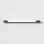 настенный светильник с линейным плафоном из белого акрила и хромированными торцами