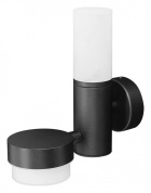 уличный настенный светильник цилиндрической формы с рассеивателем