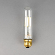 лампа светодиодная трубчатая с прозрачным цилиндрическим корпусом