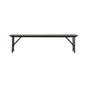 скамья для вечерних мероприятий с металлическим каркасом в черном цвете