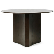 608204 Normann Copenhagen Bue Обеденный стол Ø120 см, темный мореный дуб