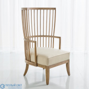 Spindle Wing Chair-Muslin Global Views кресло