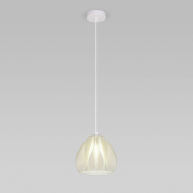 подвесной светильник с рельефным стеклянным плафоном куполообразной формы