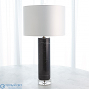 Marble Cylinder Table Lamp-Black Global Views настольная лампа