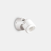 уличный настенный светильник белого цвета с двумя направленными источниками света