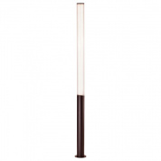 парковый опорный светильник с вертикальной стойкой и цилиндрическим рассеивателем