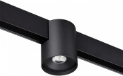 накладной потолочный магнитный светильник круглой формы чёрного цвета для магнитного трека 48V