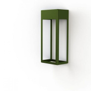 уличный настенный светильник прямоугольной формы зелёного оттенка