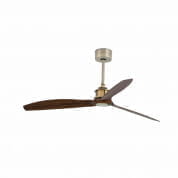 33398WP Faro JUST FAN Old gold/wood ceiling fan with DC motor SMART люстра-вентилятор старое золото