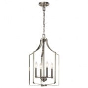 Morrigan 15" 4 Light Mini Chandelier Brushed Nickel люстра 42496NI Kichler