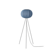 KW45 BS FHI Knit-Wit Made By Hand Напольная лампа высокая Ø45 с синим тканевым абажуром