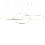 подвесной светильник белого цвета с хрустальными элементами IP40