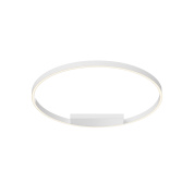 потолочный светильник в виде белого кольца с увеличенной световой мощностью