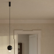 05401LADHXXST Elesi luce Medusa SP S LED светильник с металлическим и стеклянным рассеивателем алюминиевый