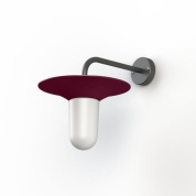 настенное бра с бордовым отражателем