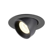 1005855 SLV NUMINOS® GIMBLE XS DL светильник встраиваемый 200мА 7Вт с LED 4000K, 710лм, 55°, черный