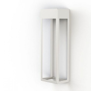 уличный настенный светильник прямоугольной формы белого оттенка