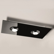 02002XXDHXPBB Elesi luce Pois PL 2L S LED прямоугольный потолочный светильник с двумя лампами белый