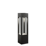 уличный наземный светильник для дорожек с прямоугольным корпусом и вертикальным световым окном