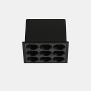 потолочный накладной светильник квадратной формы с многомодульной оптической решёткой