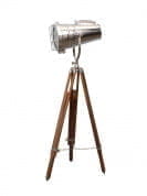 Telescope Adjustable Nickle Floor Lamp торшер FOS Lighting TripodTelescope-Nickle-FL1