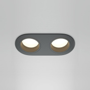 Встраиваемый светильник Maytoni Share 10W Черный DL126-02-GU10-B