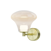 декоративная свеча с темно-синим и молочно-зелёным узором