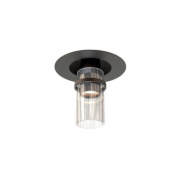 встраиваемый потолочный светильник с металлическим корпусом и цилиндрическим плафоном