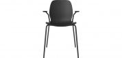 Seed chair with open armrest & metal legs Bolia кресло