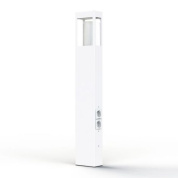 садовый столбик с розеткой и квадратным корпусом