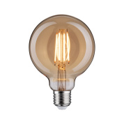 декоративная LED-лампа шарообразная из золотистого стекла