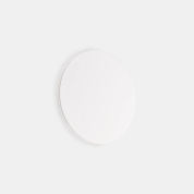 настенный светильник с круглым белым корпусом и мягким рассеиванием света