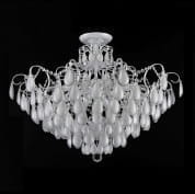 2941/109 SEVILIA Crystal lux Светильник потолочный 9х40W Е14 Белый, серебряная патина Прозрачный