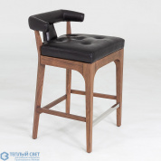 Moderno Counter Stool-Black Marble Leather Global Views стул