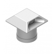 квадратный фасадный аплайт с асимметричной боковой оптикой