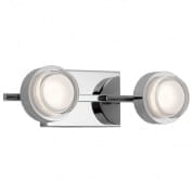 Harlaw 3000K LED 2 Light Vanity Light Chrome настенный светильник 85076CH Kichler