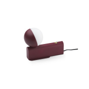 прикроватный настольный светильник с шаровым световым элементом и вытянутым основанием