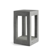 уличный торшер прямоугольный серый, строгий дизайн