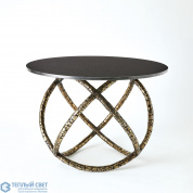 Astro Table-Antique Brass w/Black Granite Global Views стол