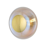 настенно-потолочный светильник с зеркальным плафоном хамелеонового золотого оттенка