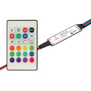 031594 Arlight Контроллер SMART-MINI-RGB-SET (12-24V, 3x1.5A, ПДУ 24кн, IR)