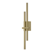 настенный или потолочный светильник продолговатой формы, корпус золотистого цвета