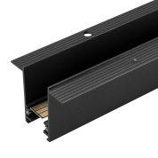 встраиваемый магнитный трековый профиль чёрного цвета для системы MAG-25