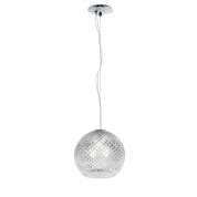 подвесная люстра с двумя стеклянными шарами