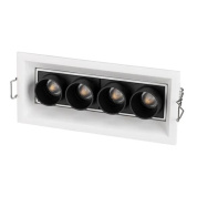 031929 Arlight Светильник MS-ORIENT-BUILT-TURN-TC-S67x150-10W Warm3000 (WH-BK, 30 deg, 230V)