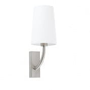 29680-19 REM MATT NICKEL WALL LAMP WHITE LAMPSHADE настенный светильник Faro barcelona