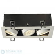 115721 SLV KADUX 3 LED светильник встраиваемый 21Вт LED 3000К, 3х 38°, белый/ черный
