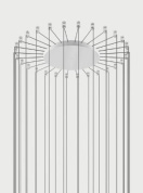 R10L28 1000 Lodes RADIAL CANOPY MAX 28 LIGHTS ø 42CM MATT WHITE CE Основание подвесного светильника белый