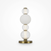 настольная лампа с тремя сферическими плафонами из золота