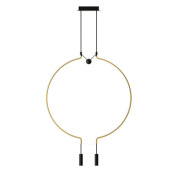 SPLIAIM2OONELED Axolight Liaison M2 SP LED средняя дизайнерская люстра золотой; чёрный